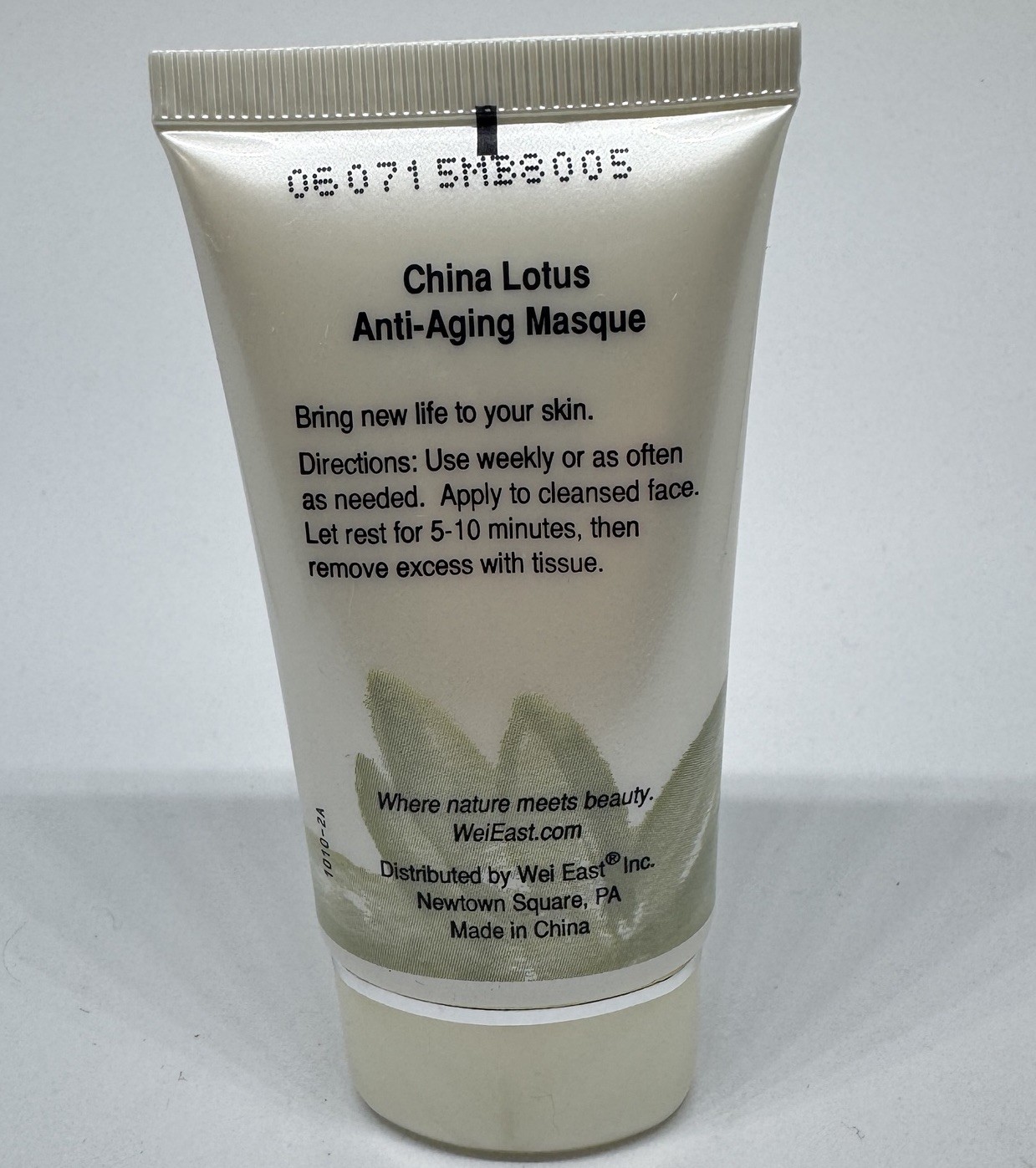Wei East China Lotus Anti Aging Masque Sealed Travel Size 1 Oz