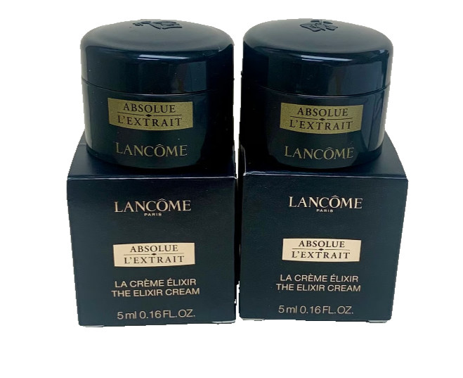 Lancome Absolue L’Extrait Ultimate Elixir 5mL The Elixir Cream Travel Size ×2