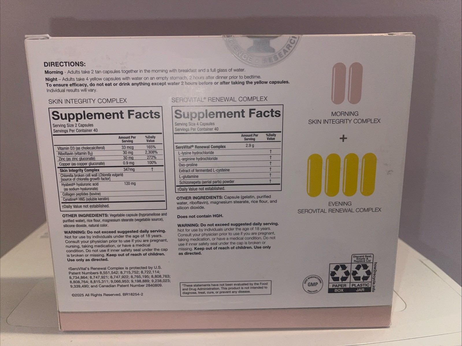 SeroVital Skin Revive, 240-count Capsules Exp 04/2027 Brand New Sealed