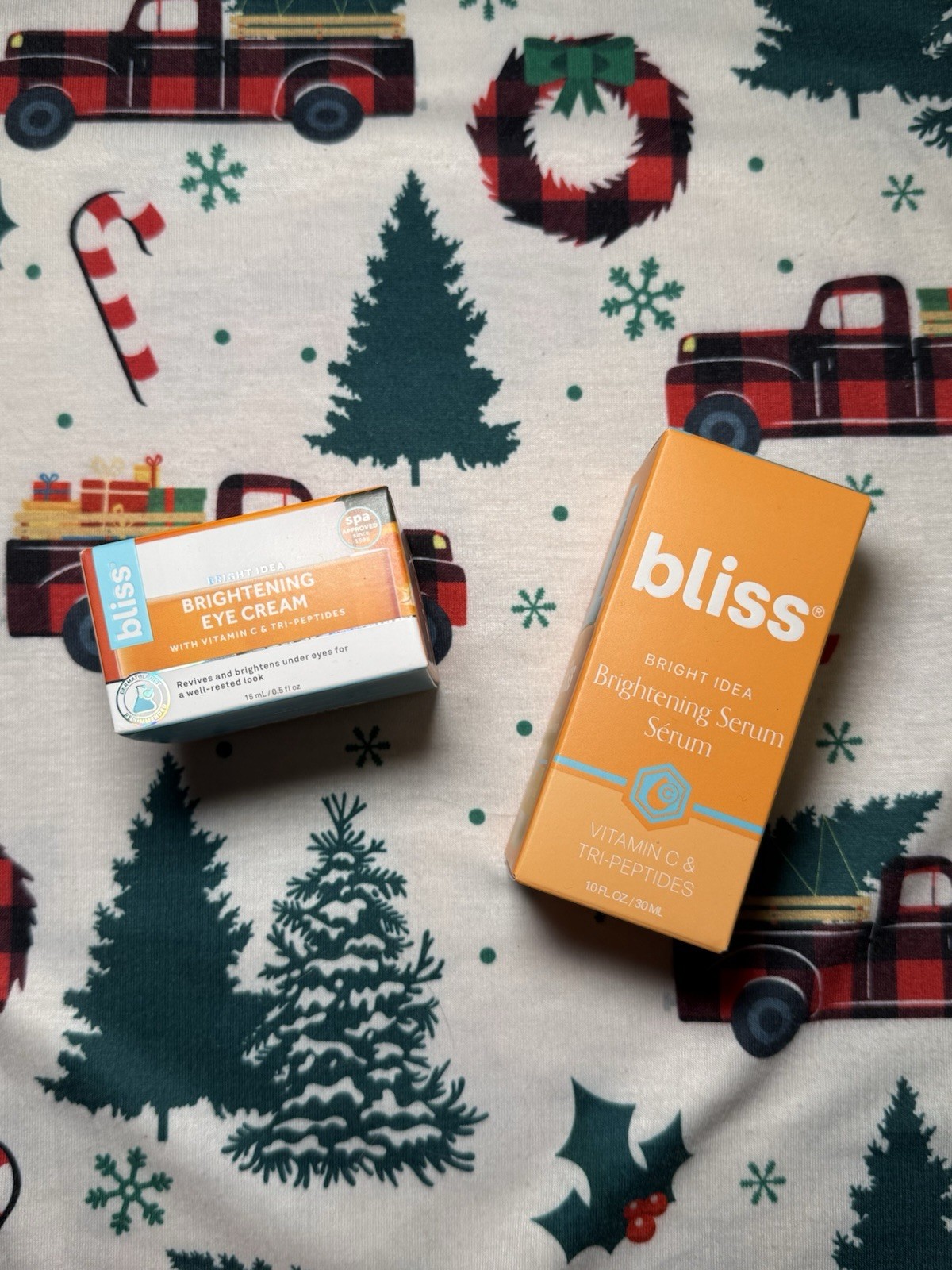Bliss Bright Idea Vitamin C Peptide Brightening Eye Cream Serum Moisturizer Set