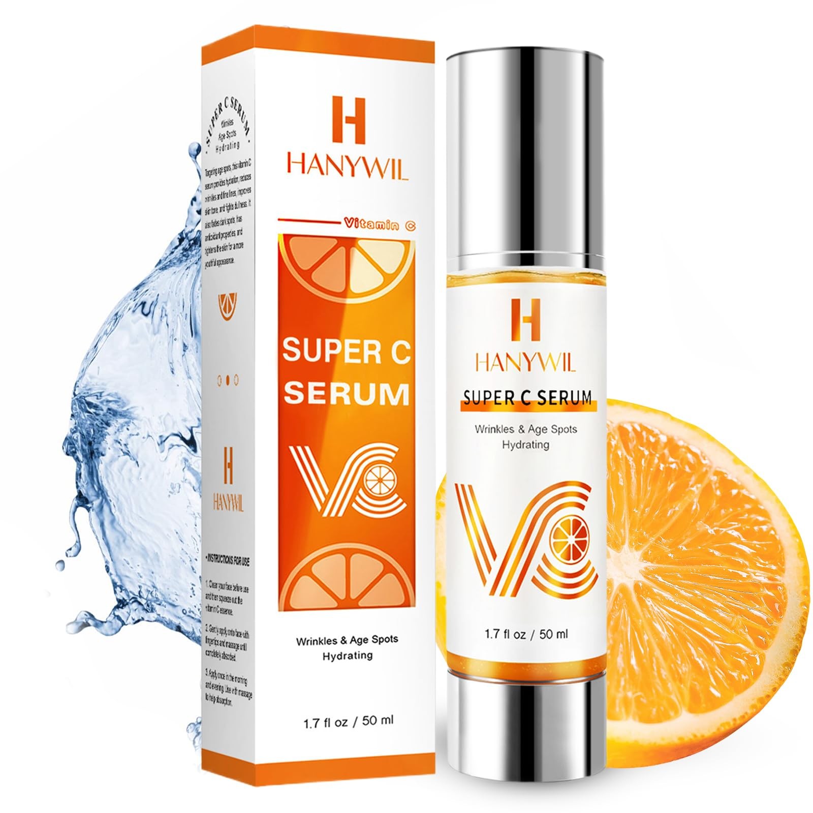20% Super Vitamin C Serum for Mature Skin, Targets Age Spot & Wrinkle Reducti…