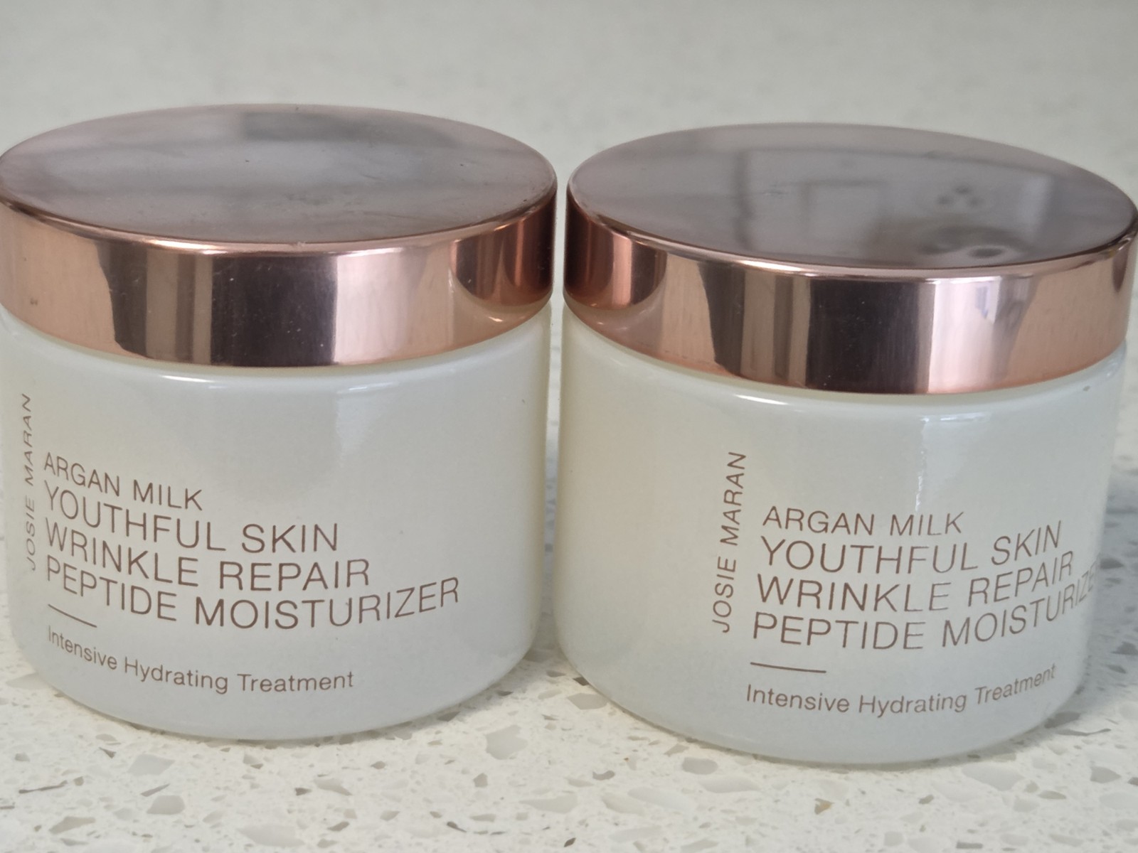 Josie Maran 2 Argan Milk Youthful Skin Wrinkle Repair Peptide Moisturizer 1.7oz