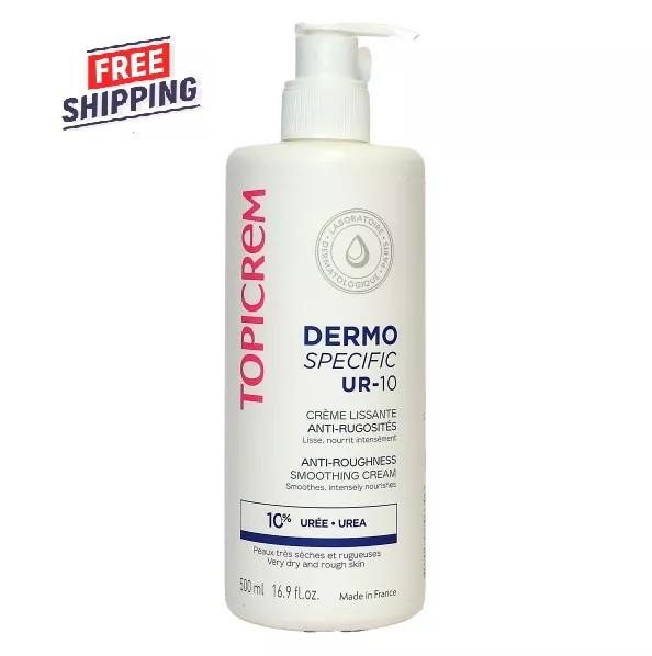 Topicrem UR-10 Anti-Roughness Smoothing Cream very dry skin 500ml Exp 10/2026