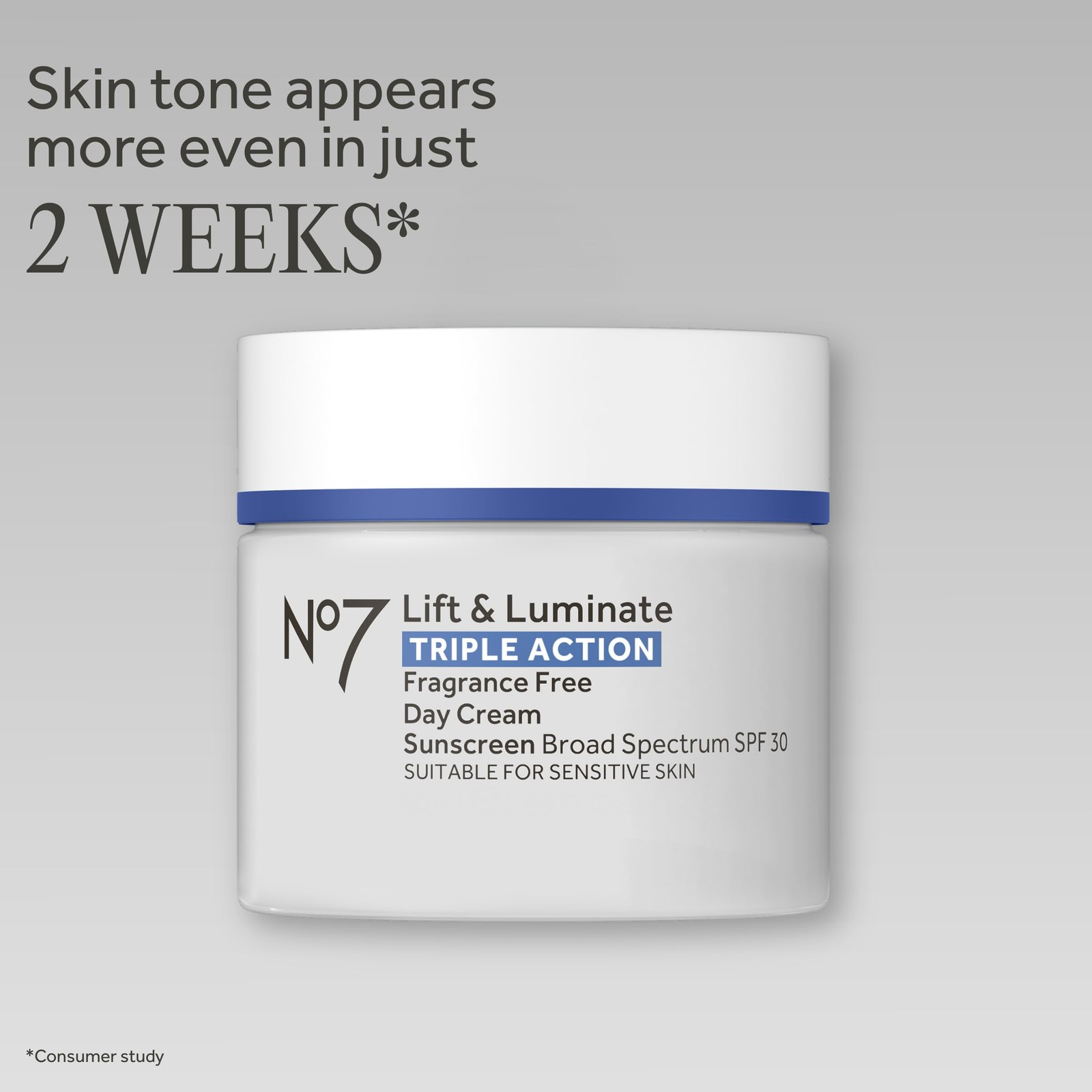 No7 Lift & Luminate Triple Action Face Cream – Fragrance Free Face Moisturize…