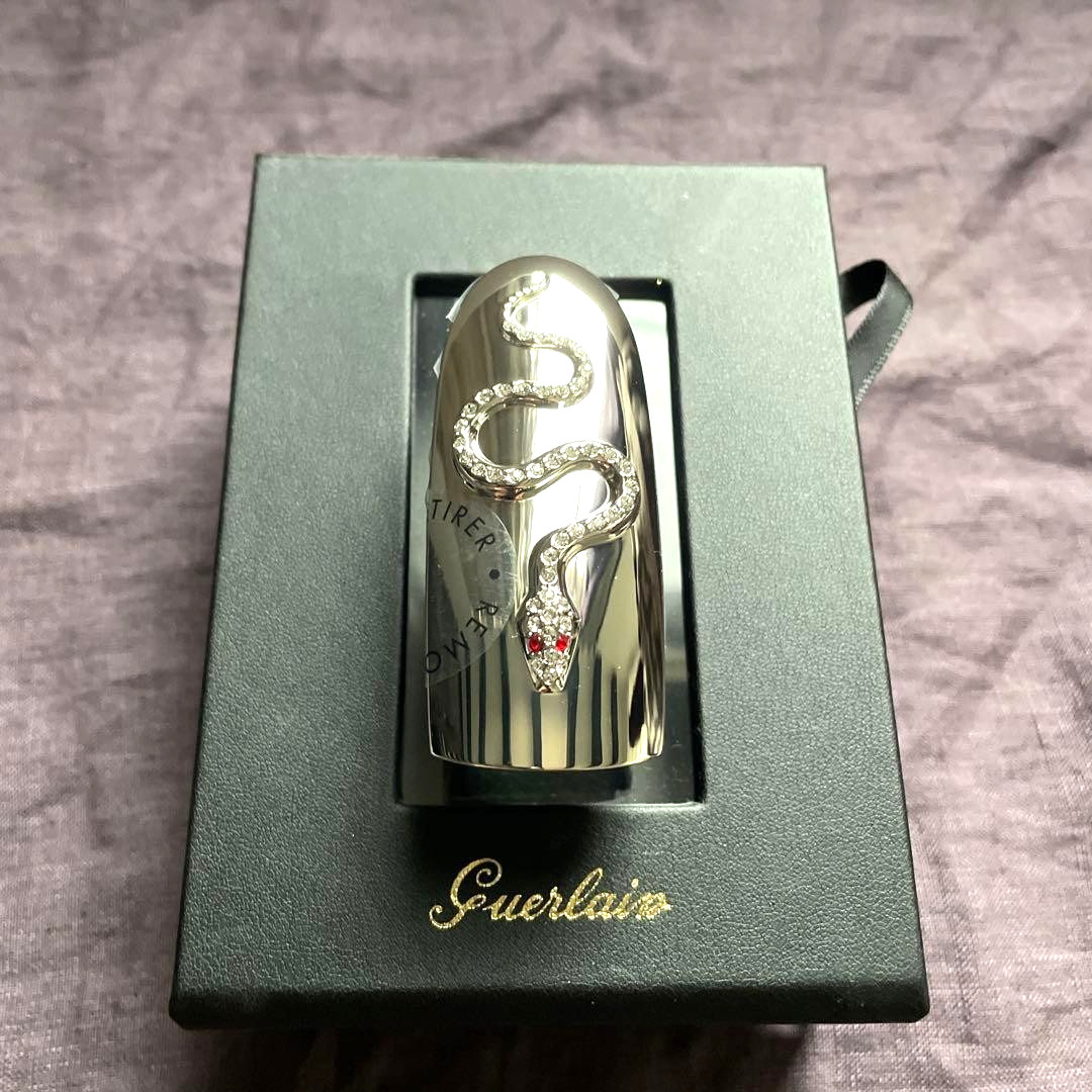 GUERLAIN Rouge G Lipstick Case Metal Unused Wild Glam Standard Size Rare
