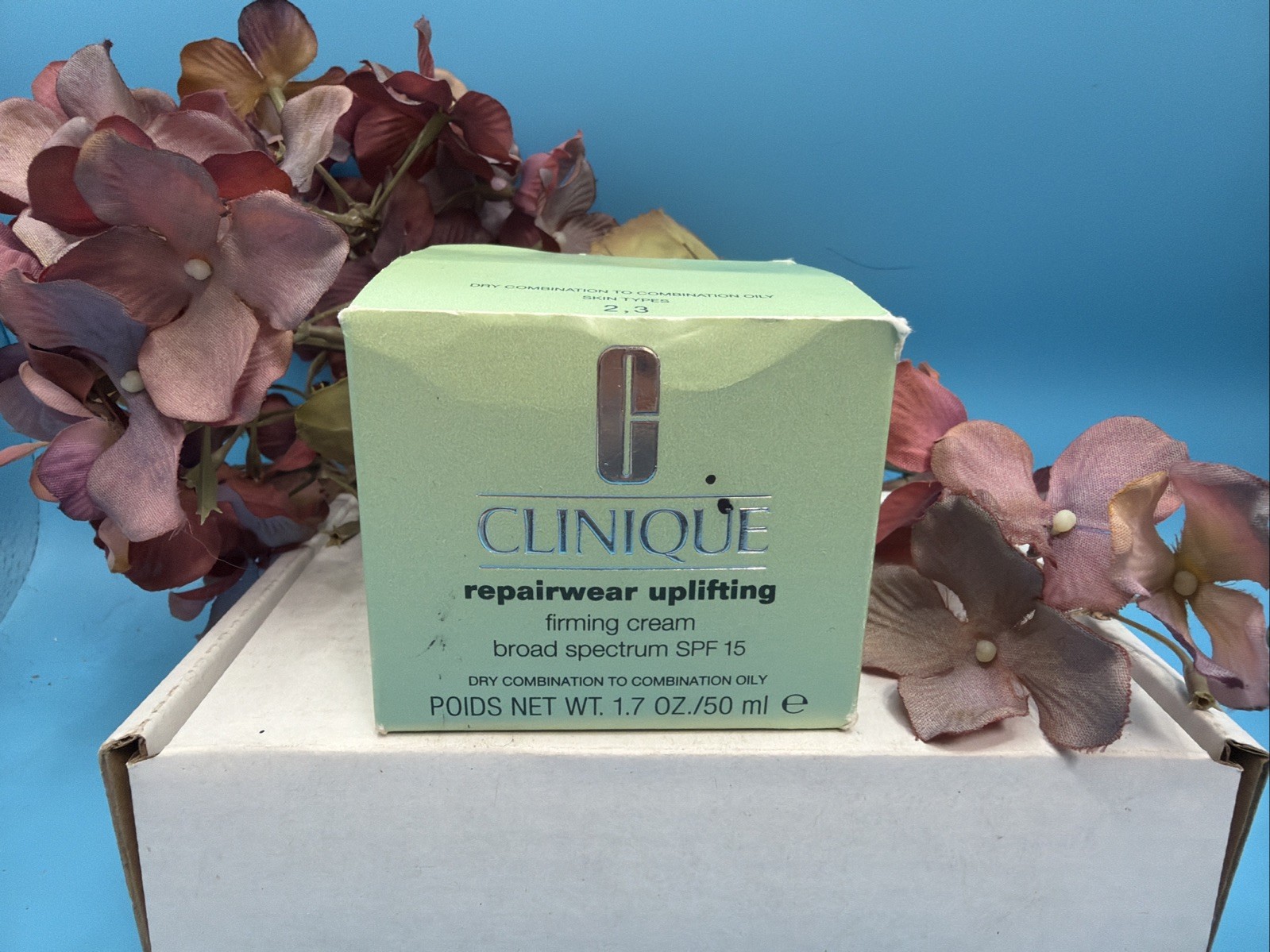 CLINIQUE Repairwear Uplifting Firming Cream SPF 15 1.7oz Dry Combination NIB M11