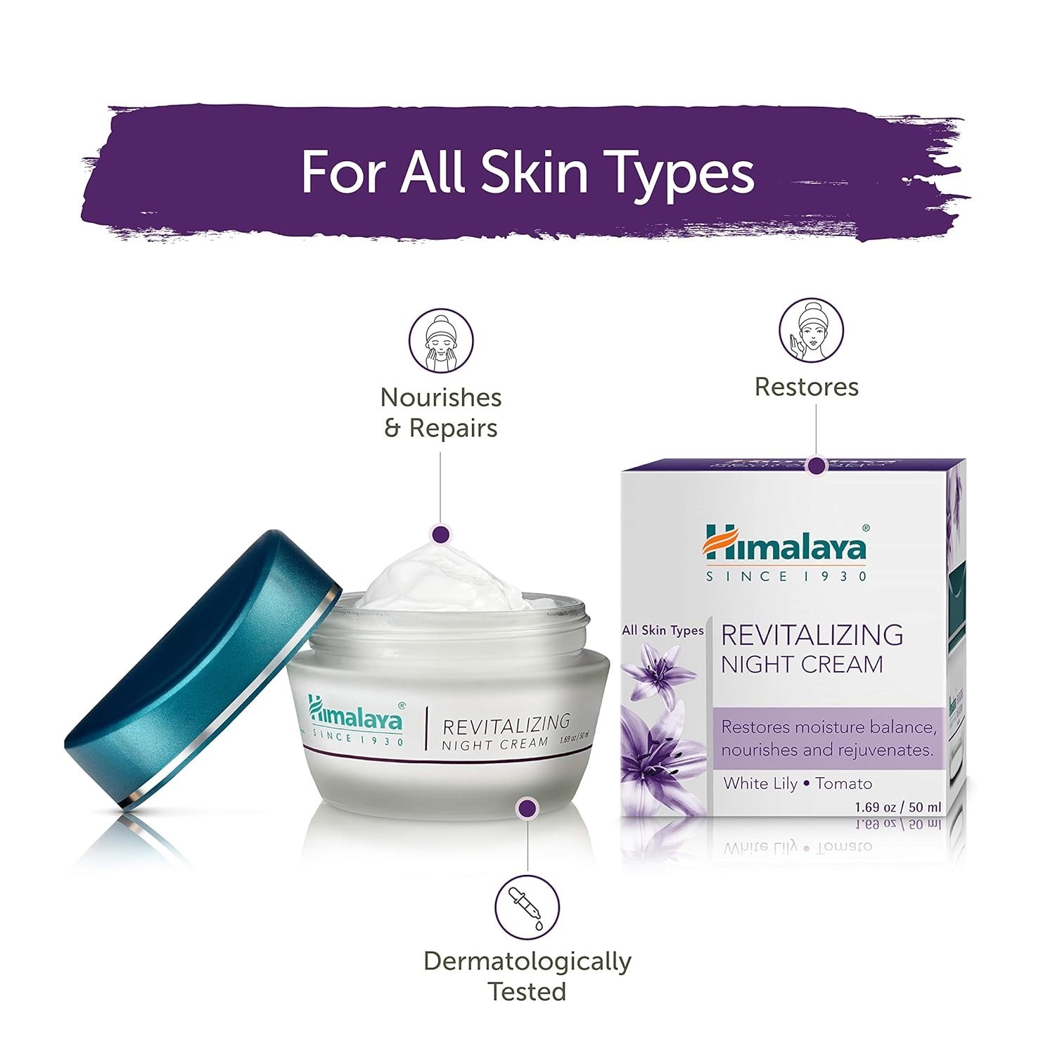Himalaya Herbals Revitalizing Night Cream, 50g + Free Shipping