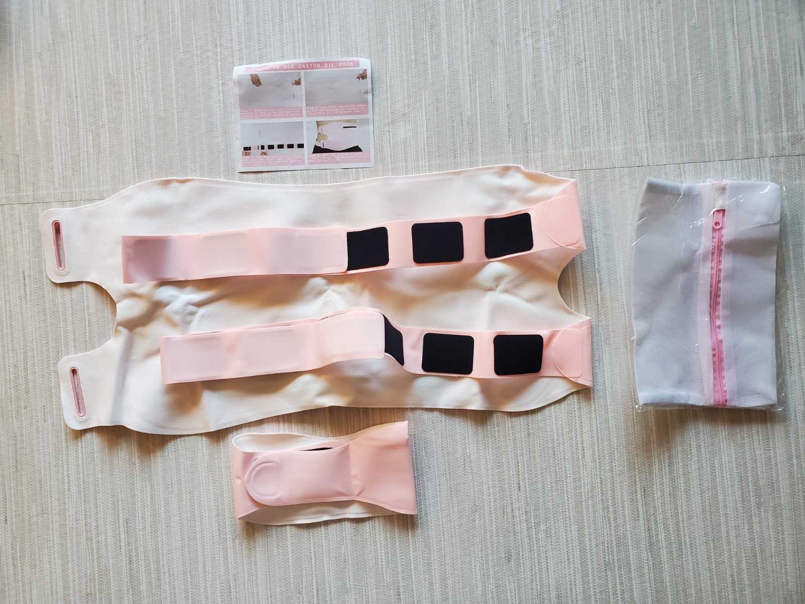 Castor Oil Wrap Set 2 Piece Set Skincare Wrinkle Collagen Repair