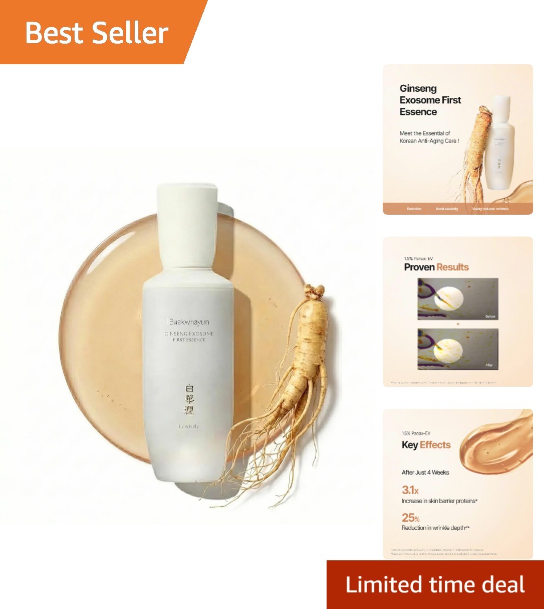 Nourishing Ginseng Exosome Serum | Antioxidant Anti-Aging Essence – 100ml