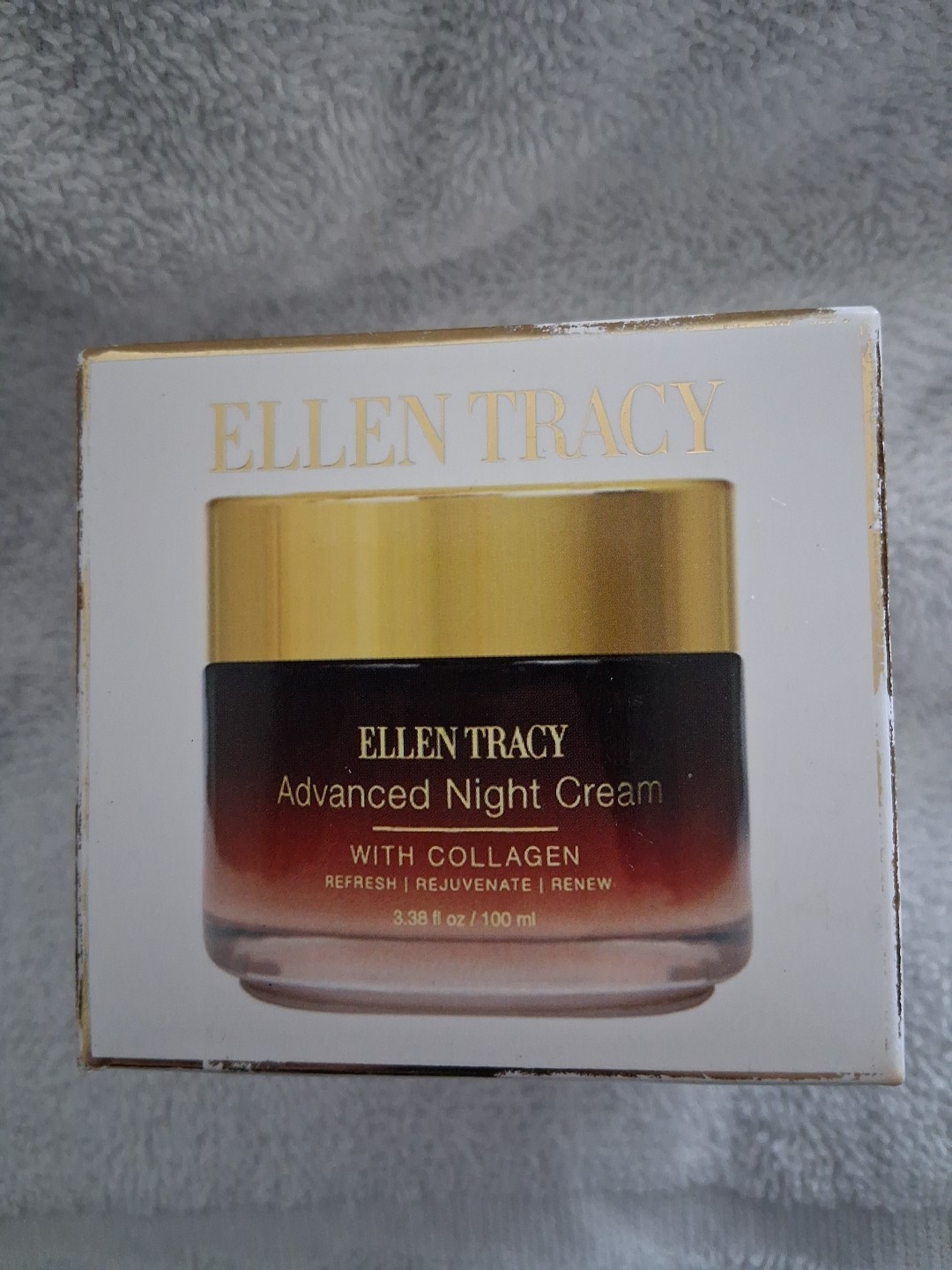 Ellen Tracy Advanced Night Cream w/ Collagen 3.38 fl oz 100 ml Cruelty Free