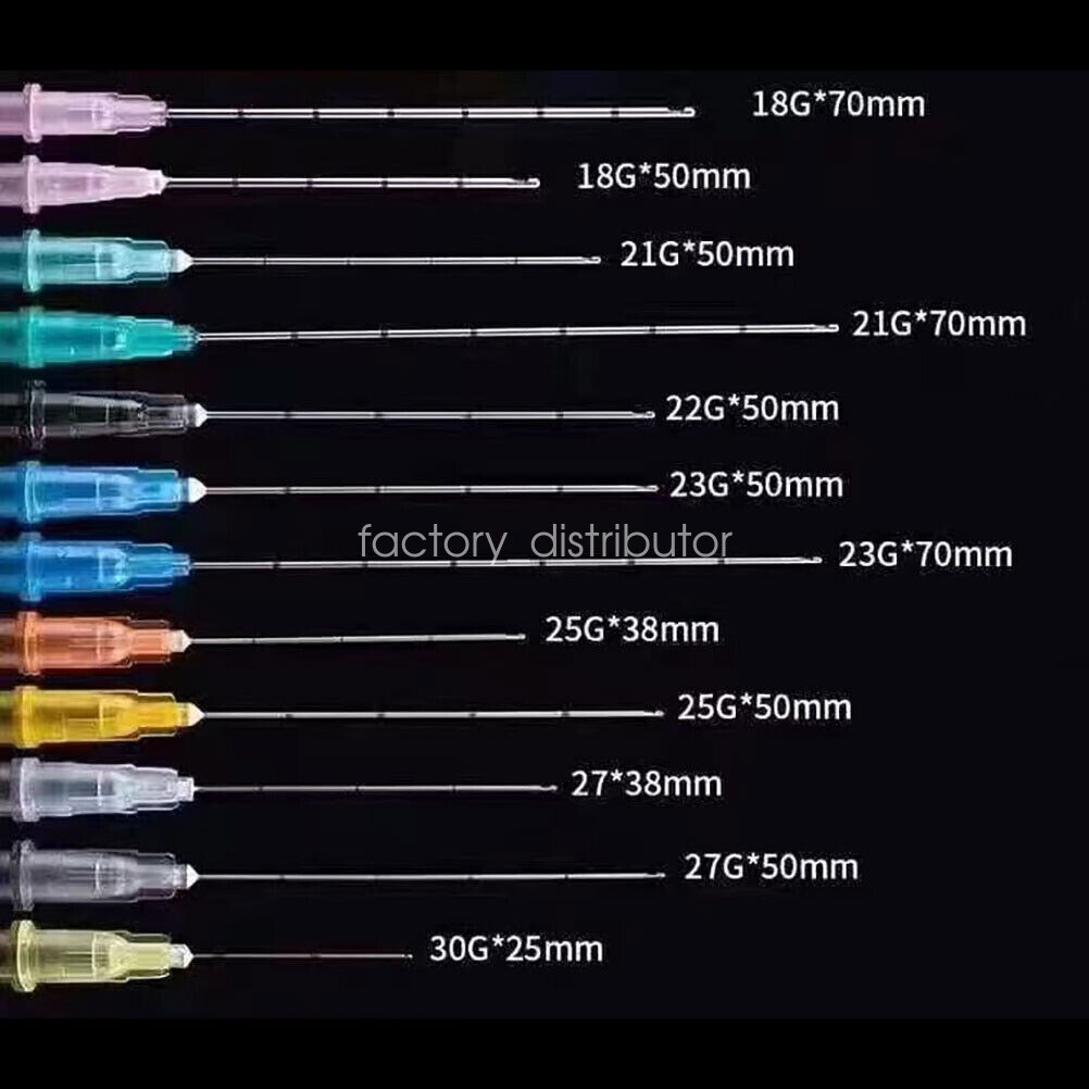 5/10/20/50pcs Micro Cannula with Puncture, Blunt Tip for Fillers, FDA Listed