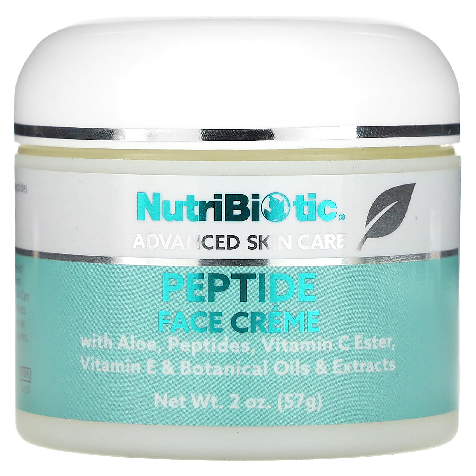 NutriBiotic Peptide Face Creme Ultra-Hydrating 2 oz 57 g Not Tested on Animals,