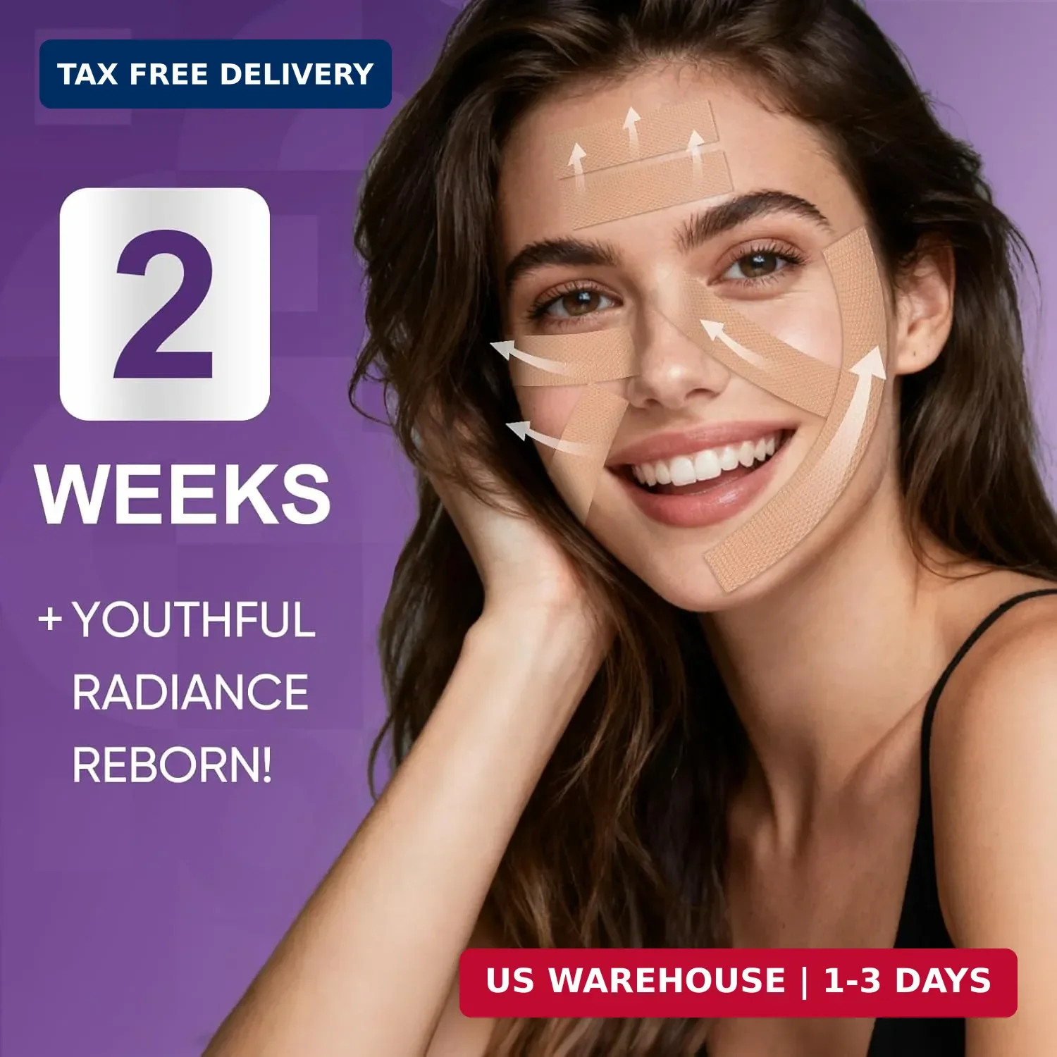 TEAWOO Anti Wrinkle Silicone Scar Tape for Face, Wrinkle Patches for Face FAST
