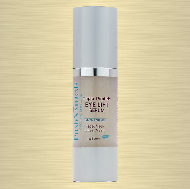 Triple-Peptide EYE SERUM w/ Hyaluronic Acid, Vitamin C – Bags-Dark Circles Cream