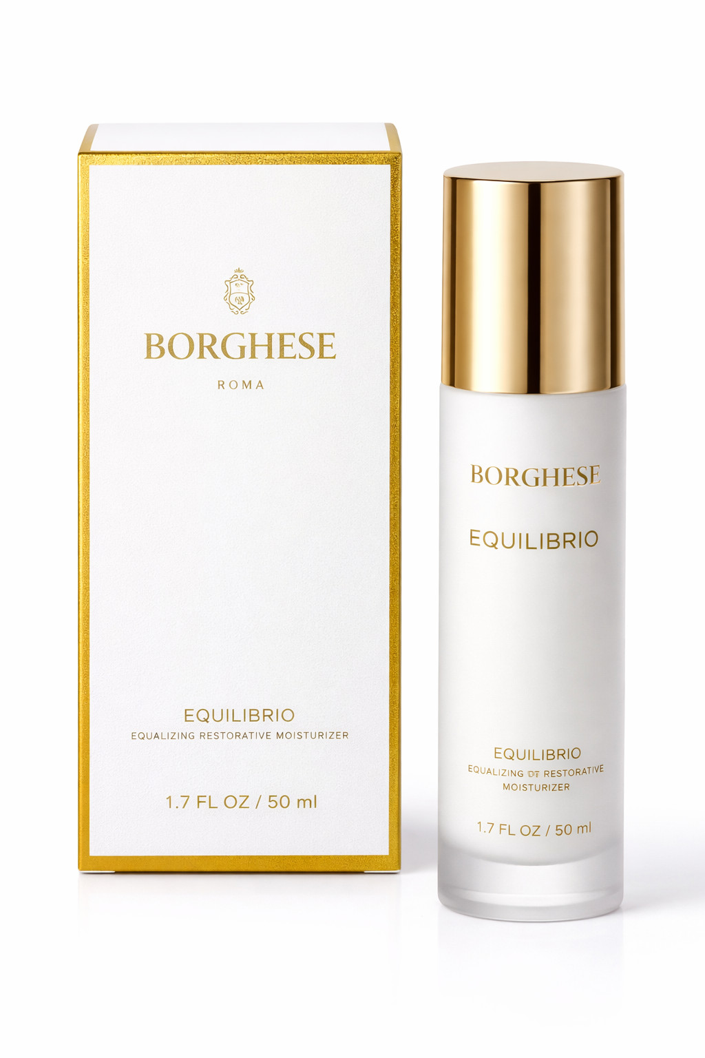 Borghese Roma Equilibrio Equalizing Restorative Moisturizer 1.7oz 50ml Oil-Free