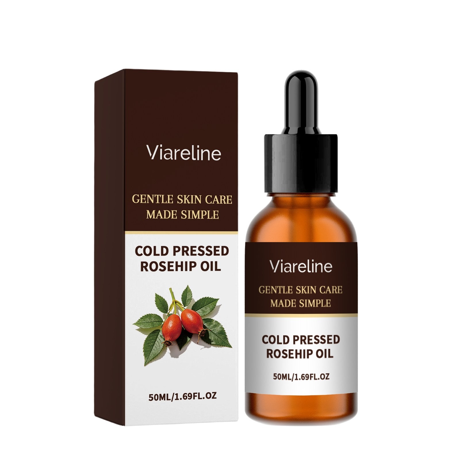 Rose Hip Oil Skin Care Serum Moisturizer Anti-Aging Hydrating 30ml New
