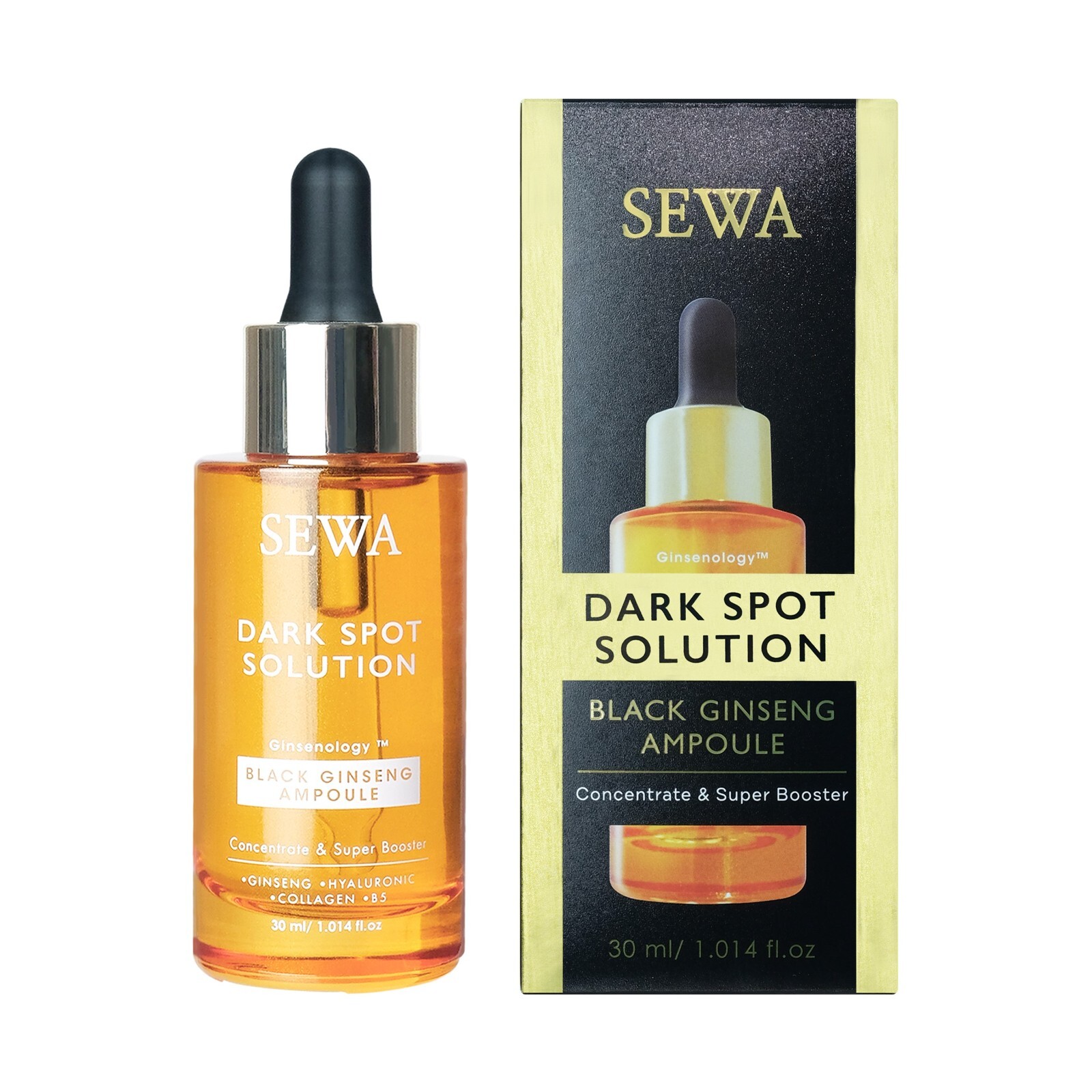 Sewa Dark Spot Solution Black Ginseng Ampoule Concentrate & Super Booster 30ml