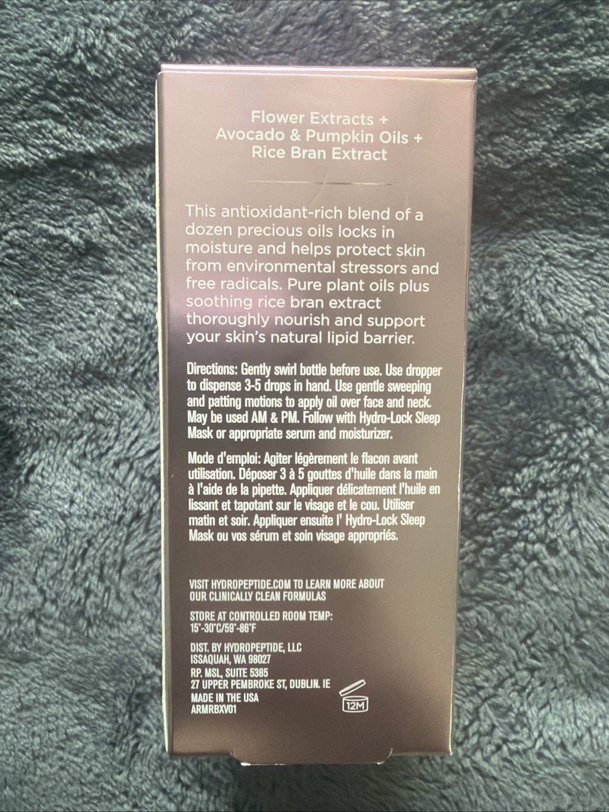 HydroPeptide Moisture Reset Phytonutrient Facial Oil 1oz Exp 01/23