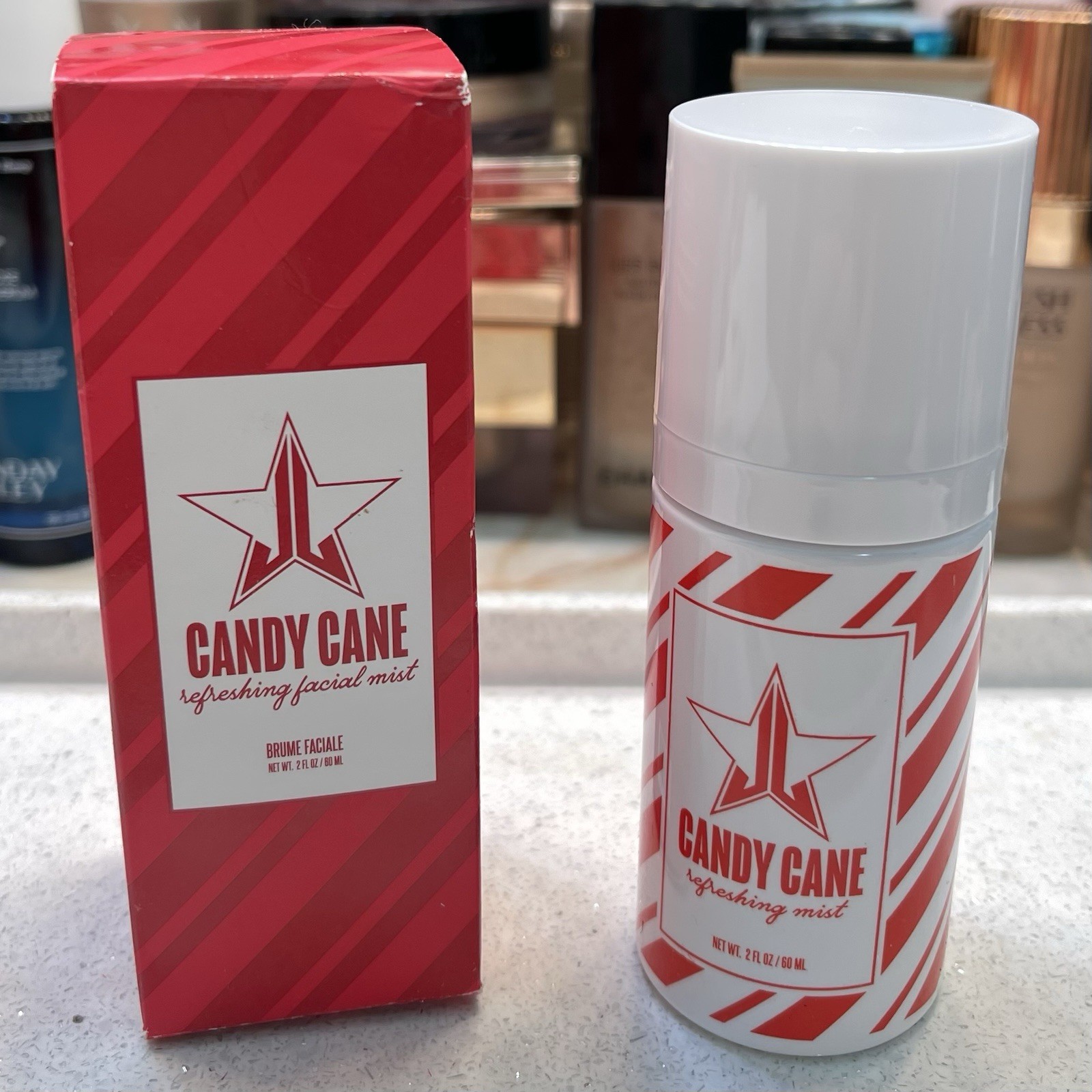 Jeffree Star Cosmetics ~ ‘CANDY CANE’ Refreshing Facial Mist ~ Full Size ~ NIB