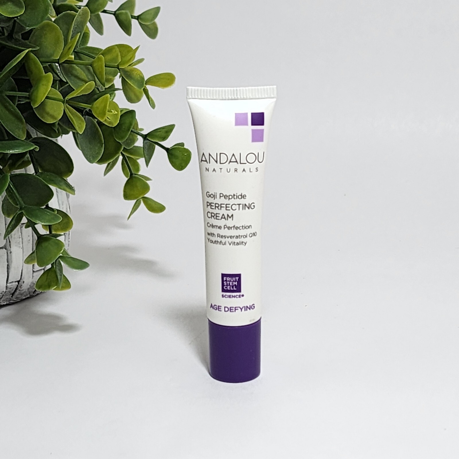 Andalou Naturals Goji Peptide Perfecting Cream Age Defying 0.4 fl oz / 12 mL