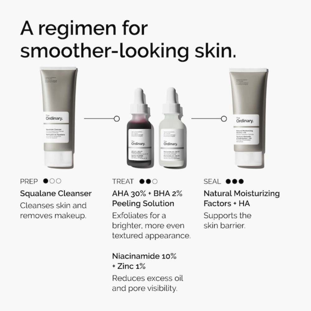 Authentic The Ordinary AHA 30% + BHA 2% High-Strength Peeling Solution 1oz/30 mL