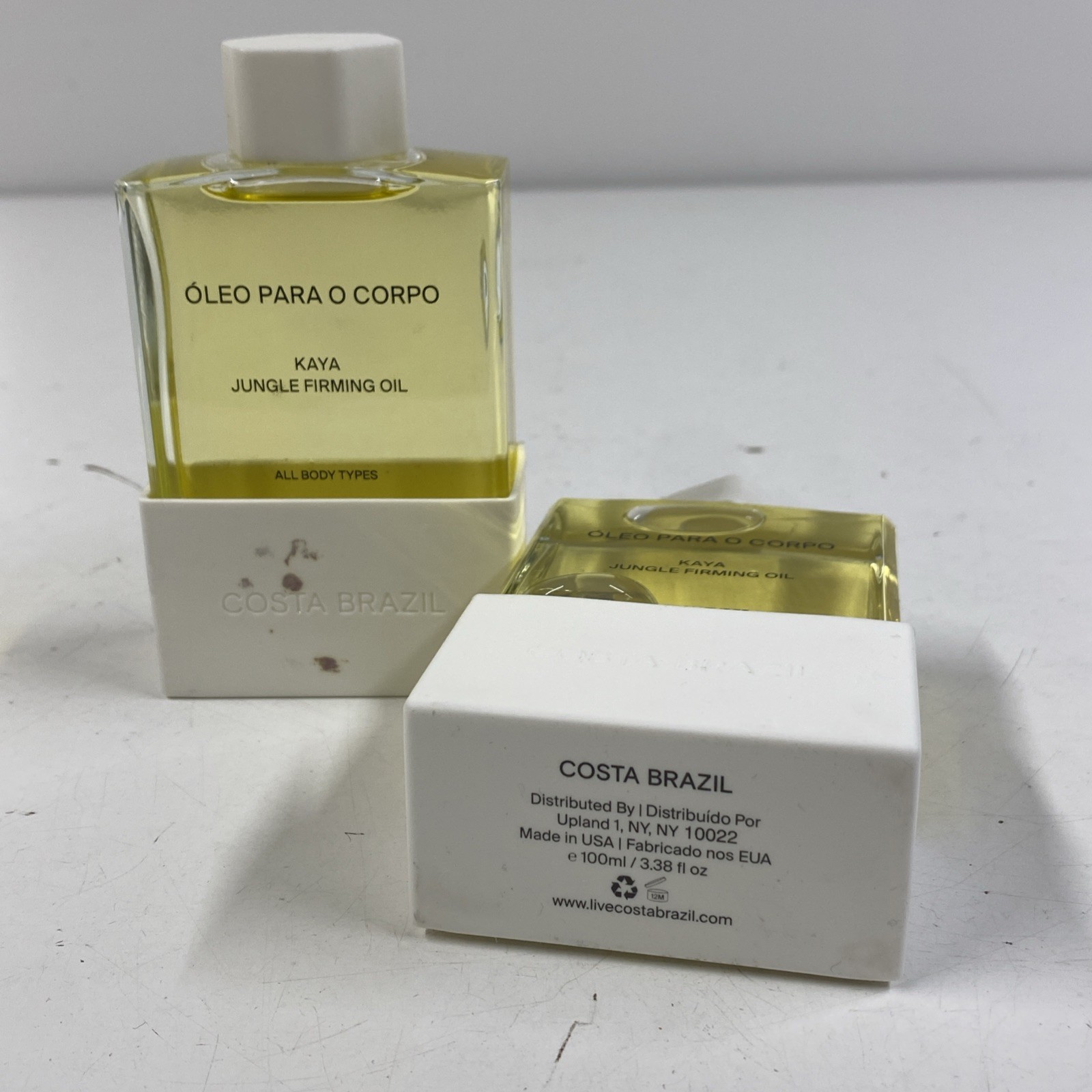 LOT x2 COSTA BRAZIL 3.38 Fl Oz 100 Ml Kaya Jungle Firming Oil All Body Types