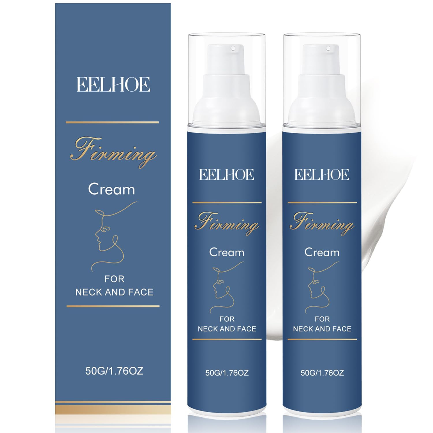2 Pc Firm & Restore Formula Night Cream Deep Hydrating Anti-Wrinkle Moisturizer
