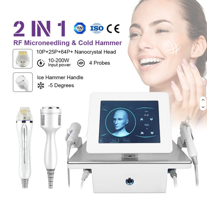 2in1 Micro-n-eedle Machine Cold Hammer Anti Scars Spot Skin Smoothing Beauty