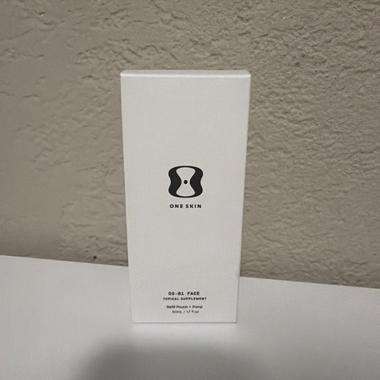 OneSkin OS-01 Face Topical Supplement 50mL Refill + Pump Anti-Aging Peptide NEW