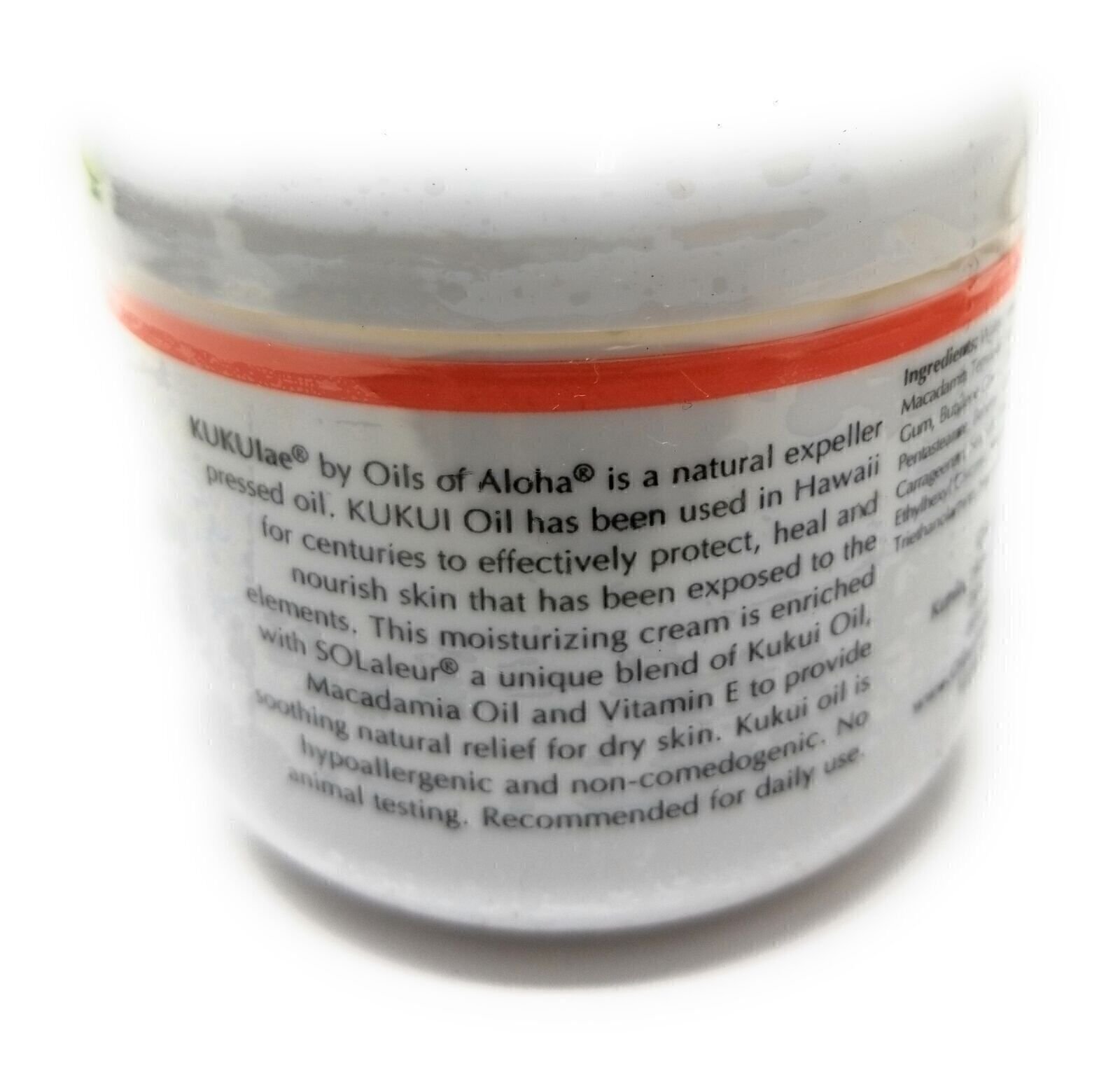 Oils of Aloha Kukui Moisturizing Cream Fragrance Free 4 Oz.