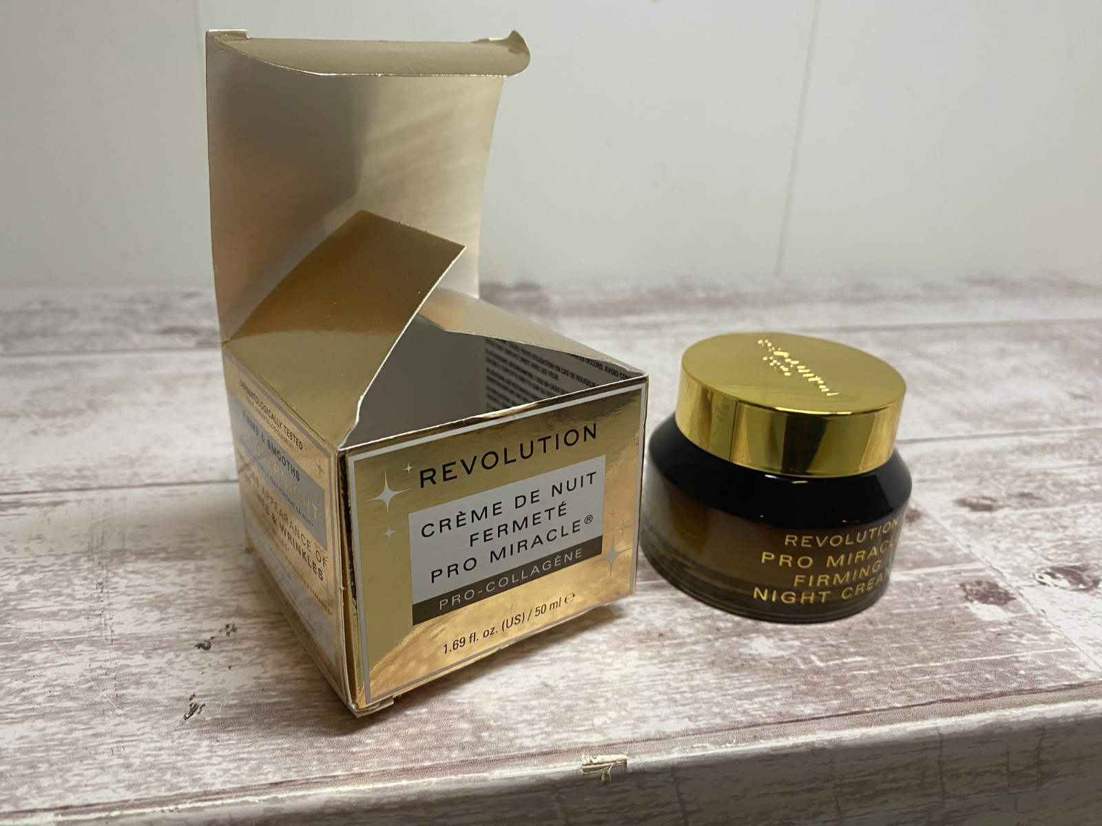 Revolution Pro Miracle Firming Night Cream Pro Collagen 1.69 Oz New