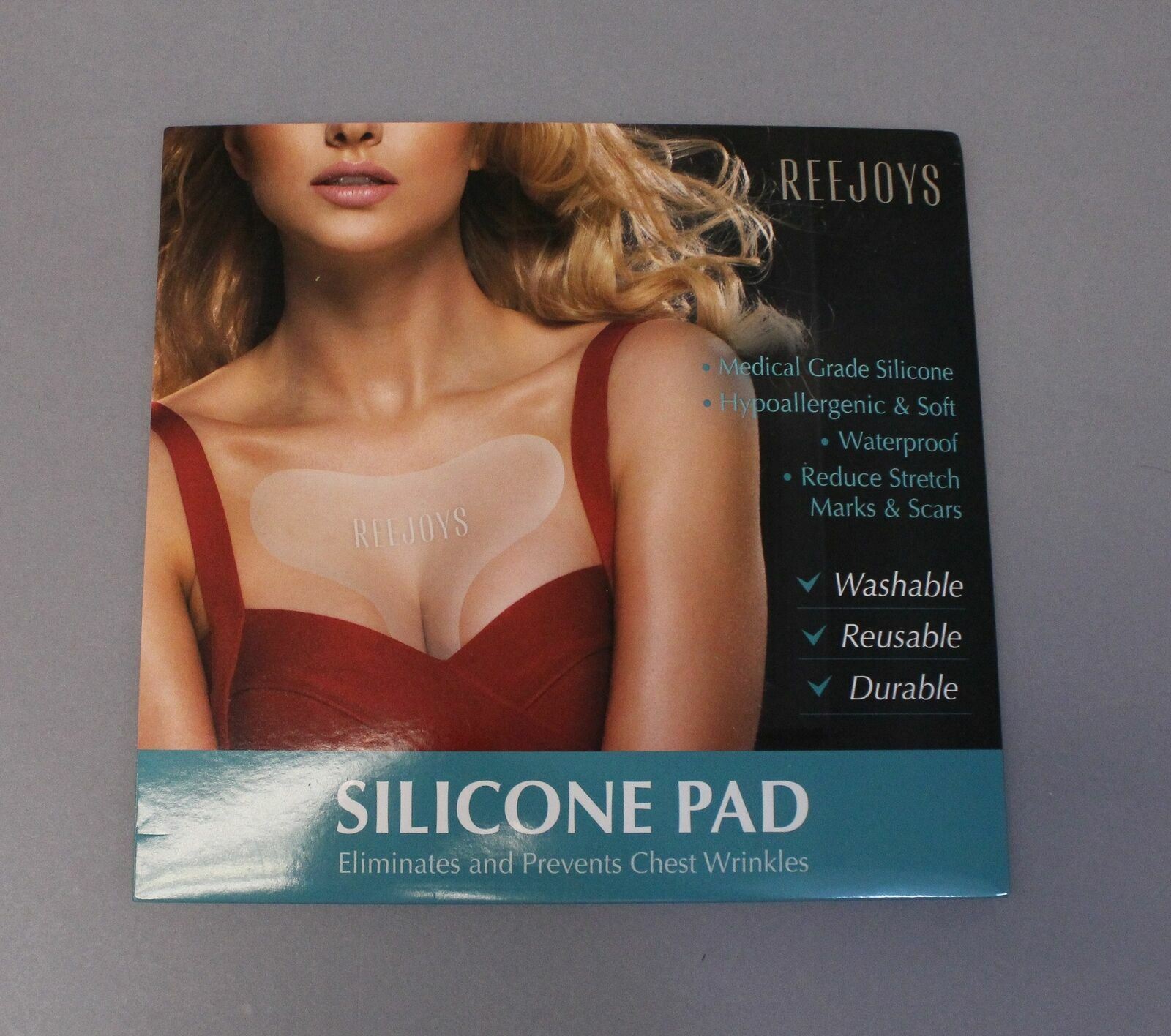Reejoys Women’s Wrinkle Eliminating Silicone Pad CD4 Clear One Size NWT