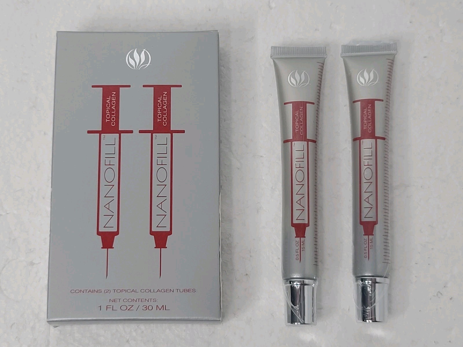 Serious Skincare Nanofill Topical Collagen Box of 2 Tubes 1 oz total NIB