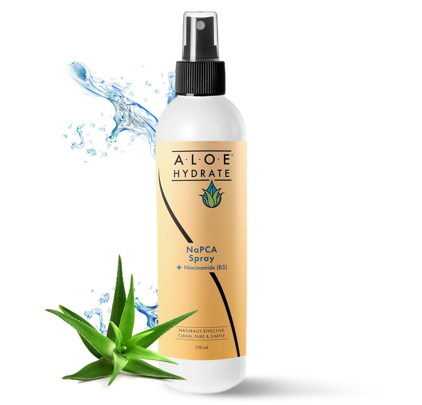 NaPCA Moisturizer Mist & Body Spray. Sodium PCA & Aloe vera Mist Hydrating Sp…