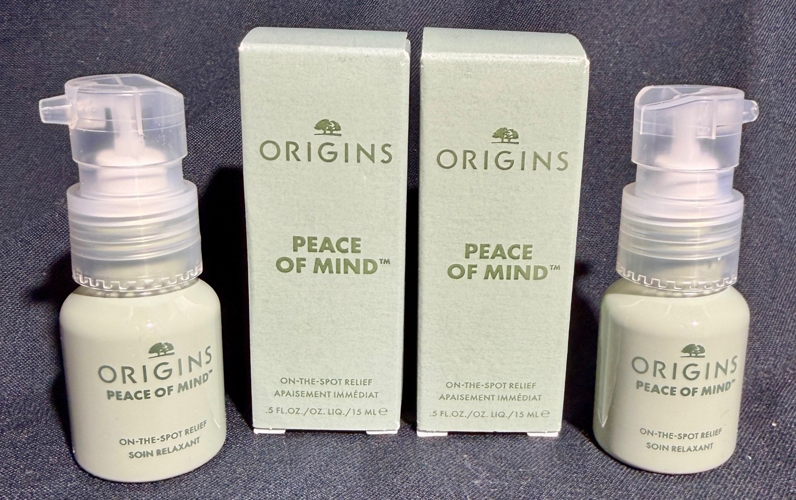 Origins Treatment~Peace Of Mind On-The-Spot Relief, 0.5oz/15ml~Lot of 2~NIB!