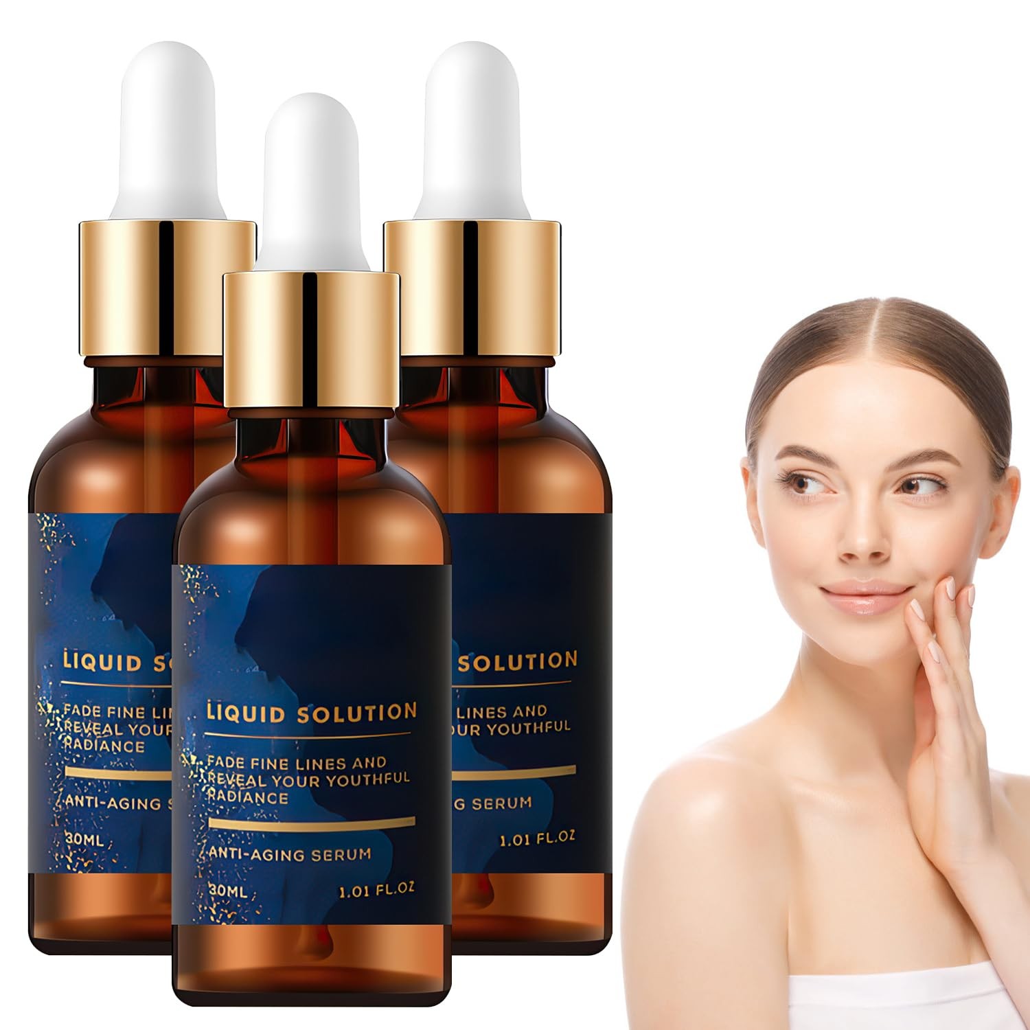 3Pcs Face Serum, Vitamin C & E Serum, Boost Skin Collagen, Face Tightening,