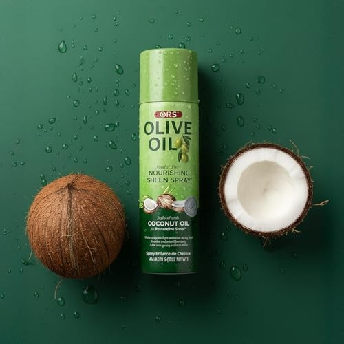 ORS Olive Oil Nourishing Sheen Spray infused 35.1 Ounce (Pack of 1), Clear