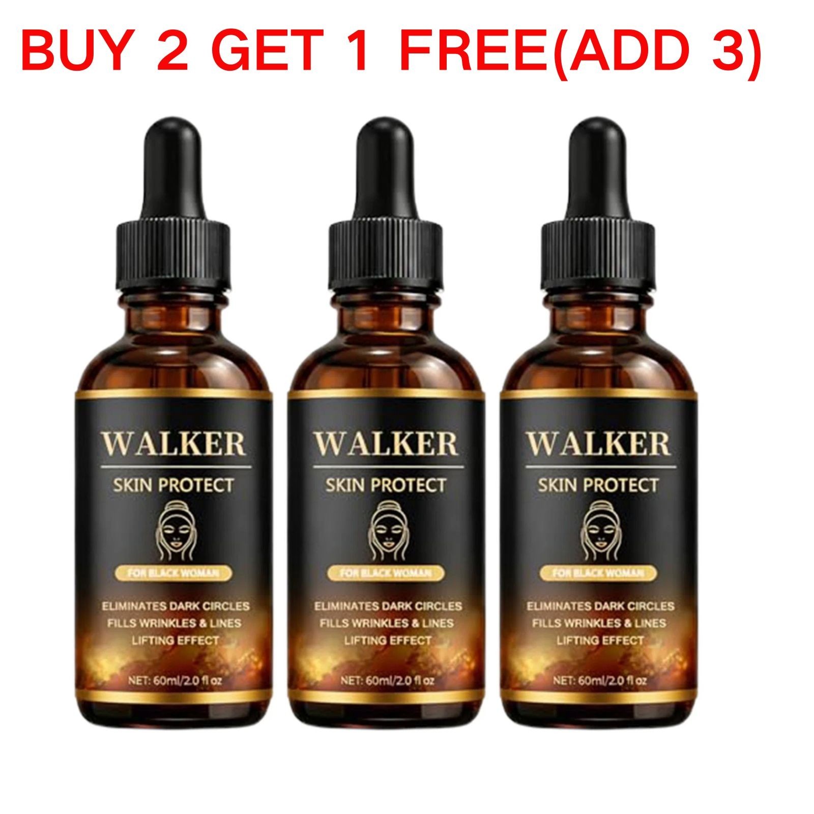1/3Pack Walker Skin Protect Serum for Women Gentle Facial Skin Care Moisturizing