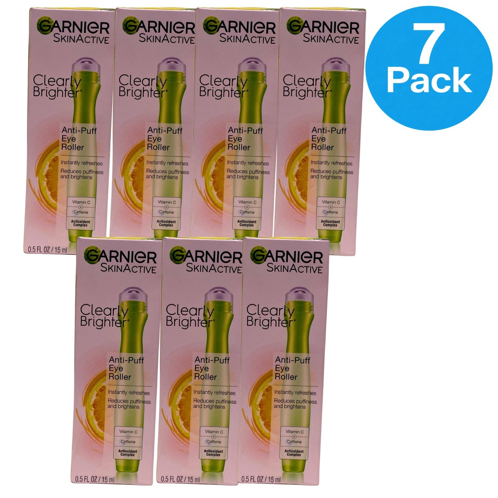 Garnier SkinActive Clearly Brighter Anti-Puff Eye Roller Vitamin C Caffeine