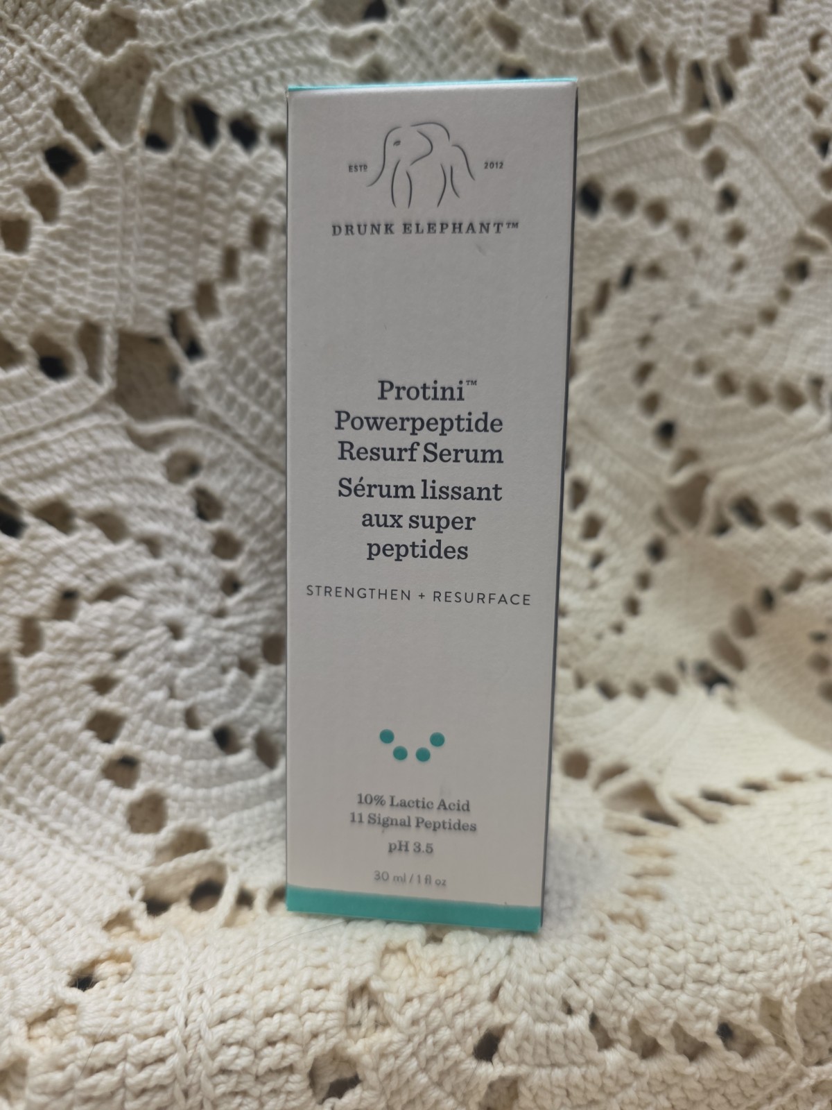 NEW Drunk Elephant Protini Powerpeptide Resurfacing Face Serum, Anti-Aging 1 Oz