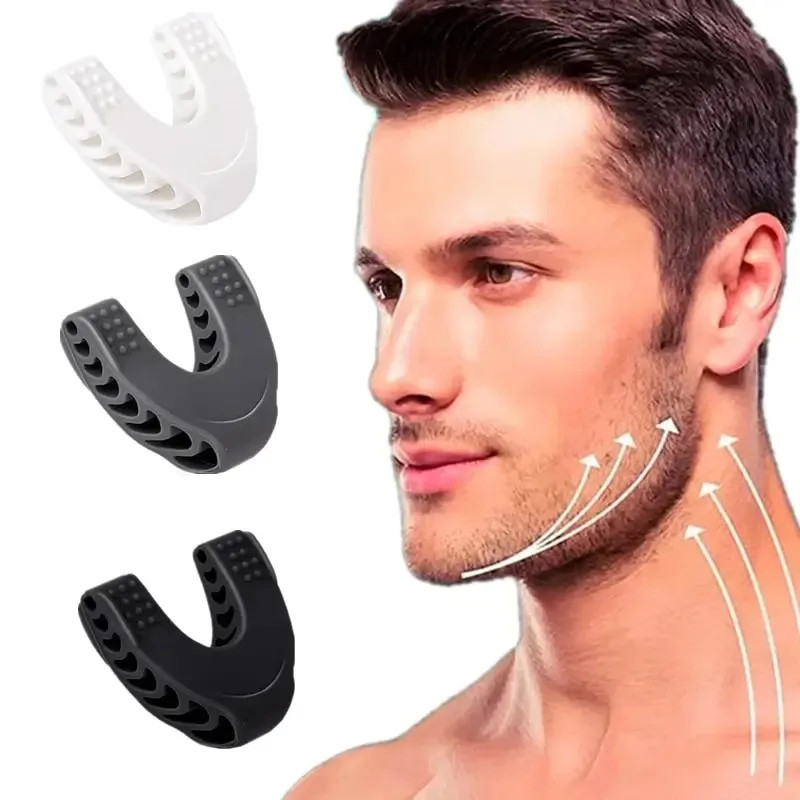 U Shape Jaw Exerciser New Facial Mouth Jawline Face Fitness Muscle Chew Ball Bit