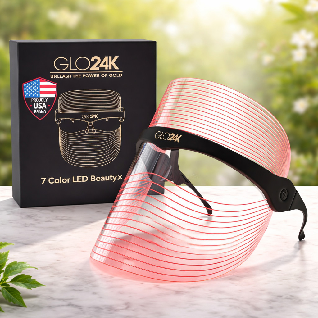 GLO24K – 7 Color LED Beauty Mask – Brand New & Sealed – FAST SHIPPING!