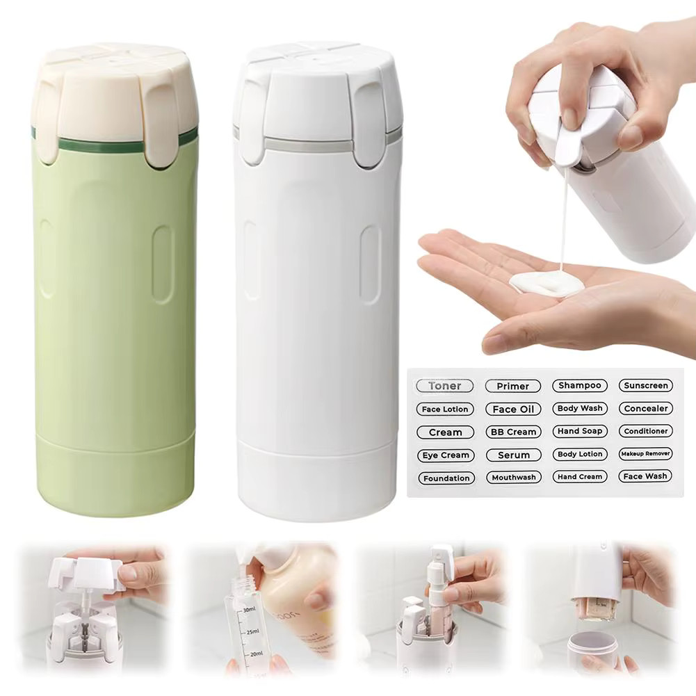 Travel Bottles Set TSA Approved Refillable Silicone Toiletry Containers 4 Pack