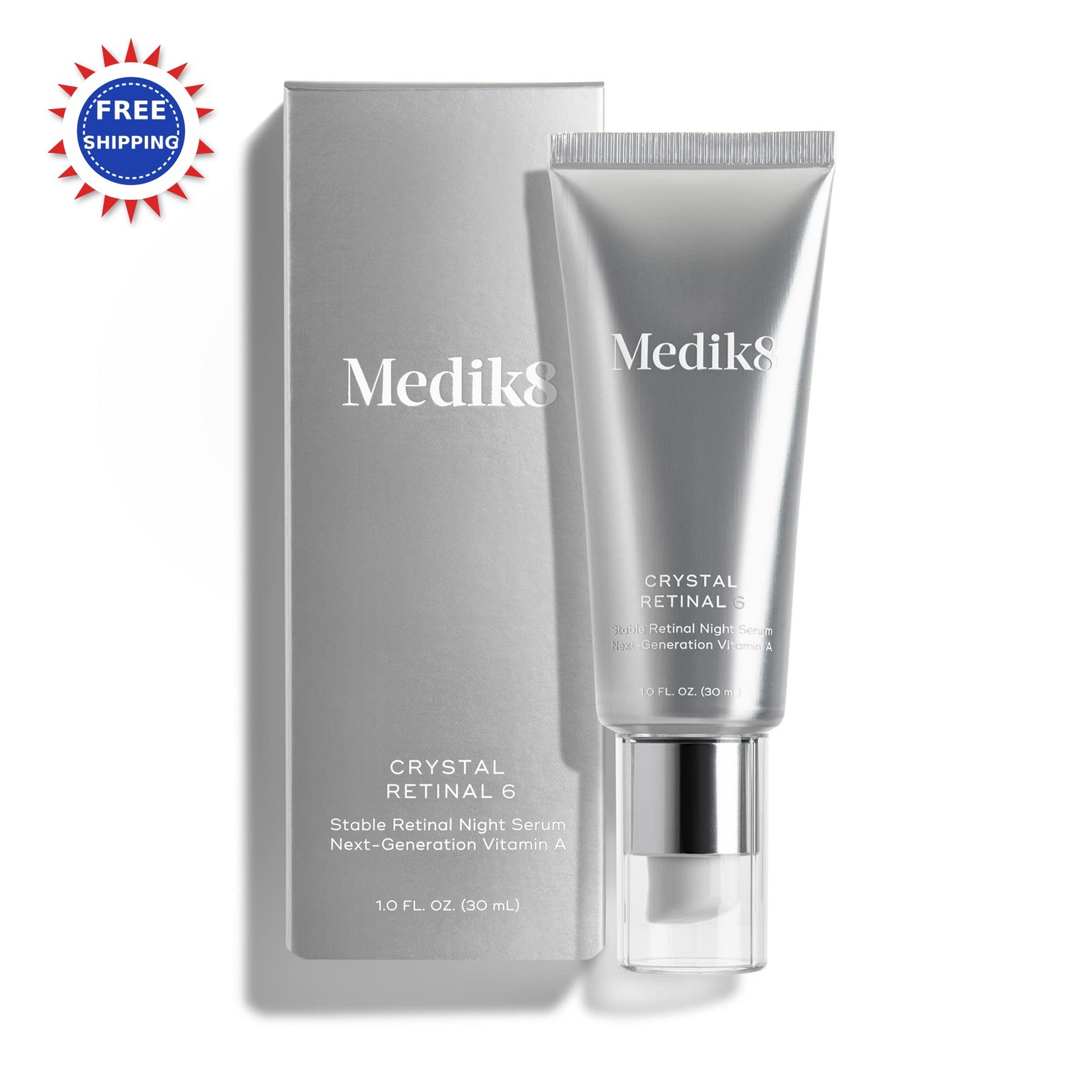 Medik8 Crystal Retinal 6 Firming Advanced Skin Retinaldehyde Face Serum 1 oz