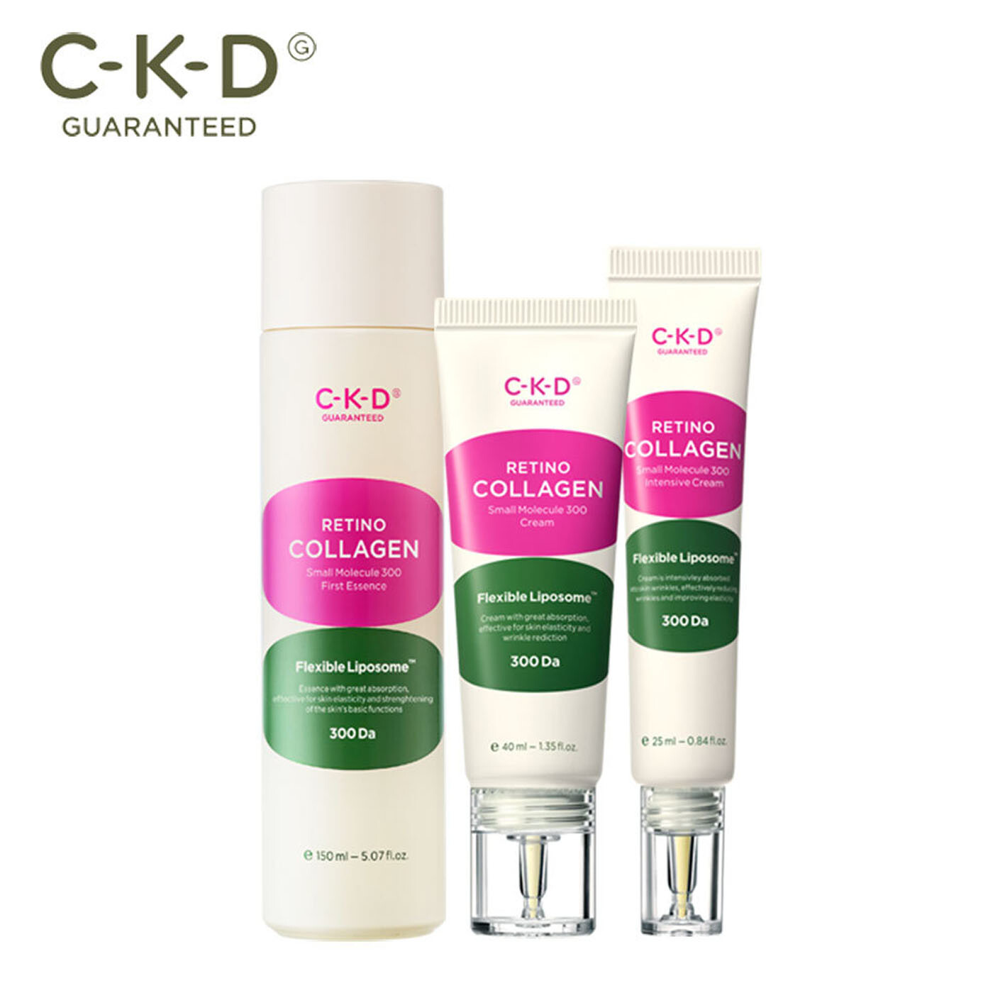 CKD RETINO Collagen Small molecule 300Da 3-item Set Anti-aging K-Beauty