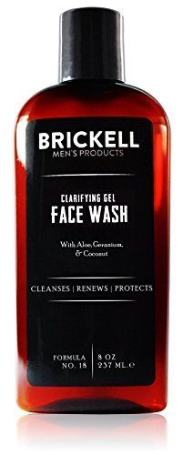 Natural & Organic Clarifying Gel Face Wash for Men 8 oz