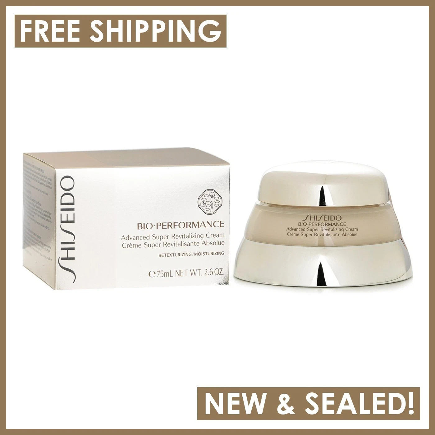 SHISEIDO BIO PERFORMANCE Advanced Super Revitalizing Cream 2.6oz / 75 ml – New