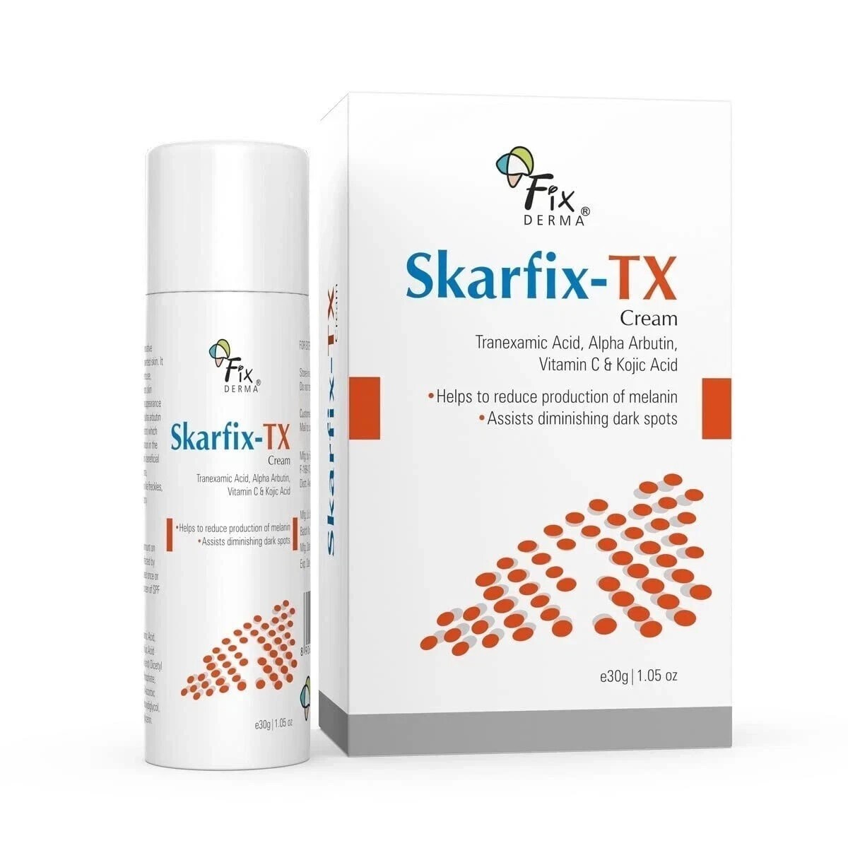 Fixderma Tranexamic Acid + 2%Kojic Acid + 1%Arbutin SKARFIX TX Face Cream 30g