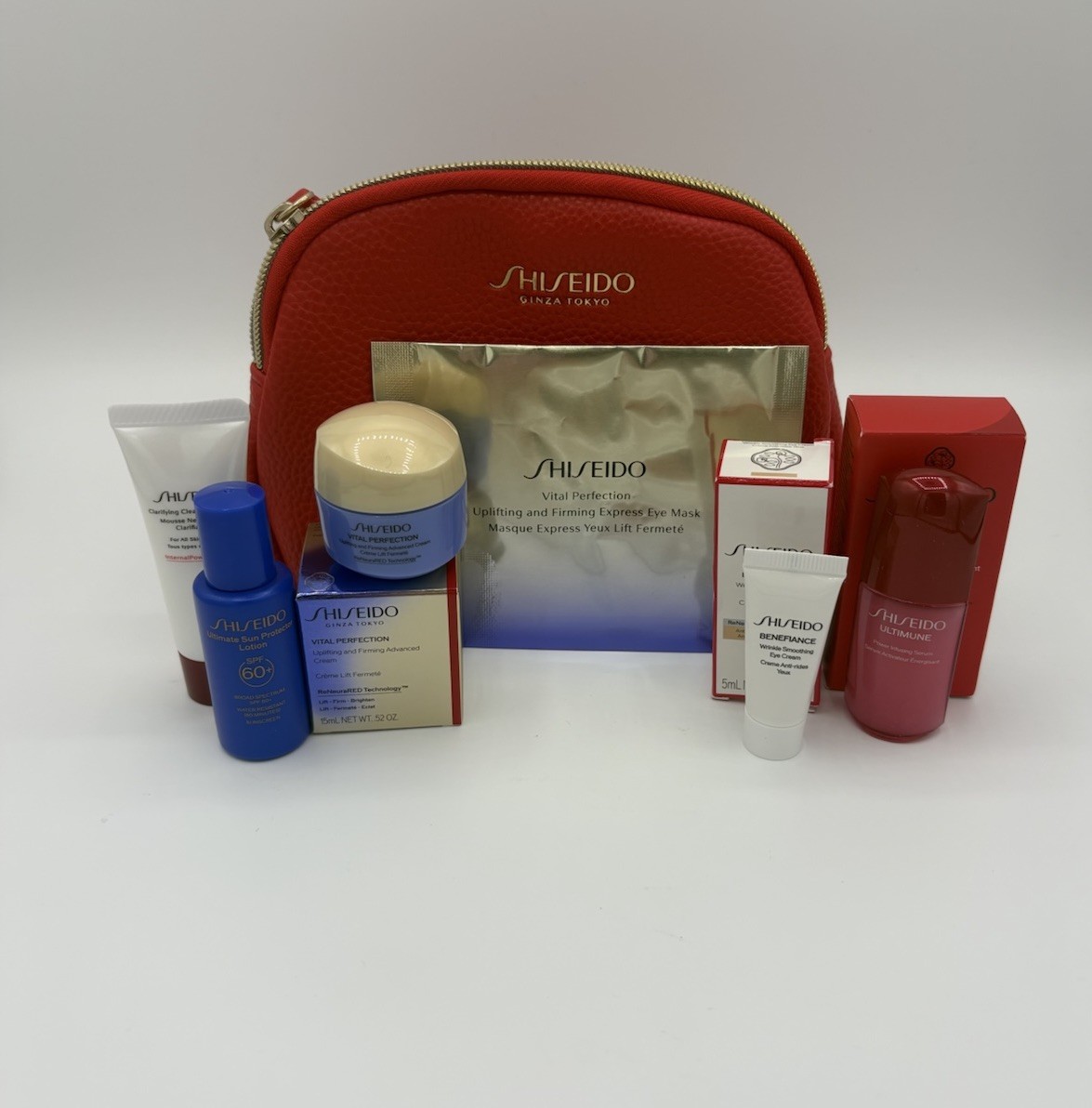 Shiseido 5 PCs Travel Set W Pouch – Japanese Beauty Products New