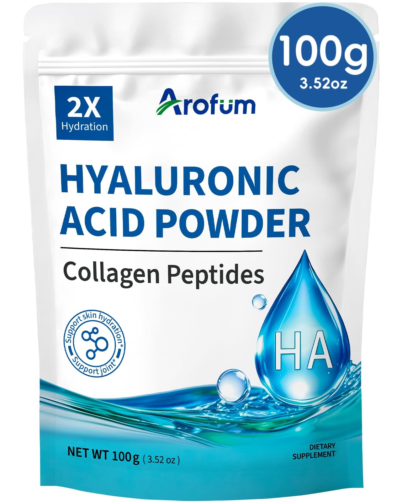 Hyaluronic Acid Powder, with Collagen Peptides – DIY Hydrating Serum & Skinca…